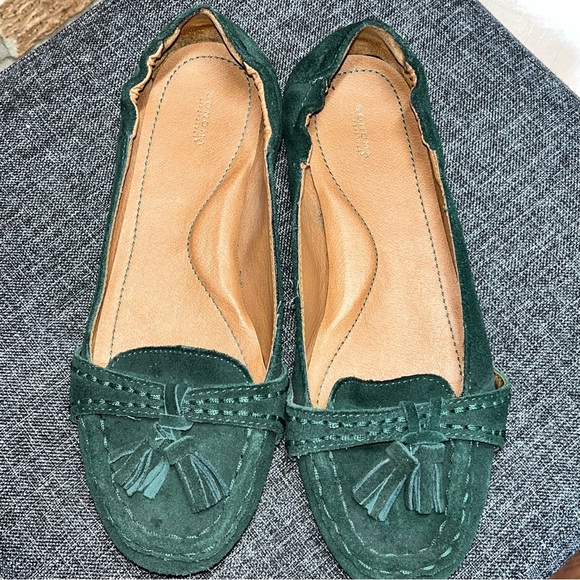 SONOMA life + style green suede tassel loafers 8.5 - Picture 8 of 10